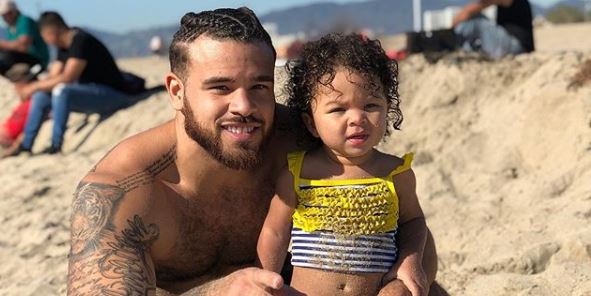 Cory Wharton with his daughter from Instagram