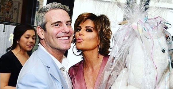 Lisa Rinna with Andy Cohen Instagram