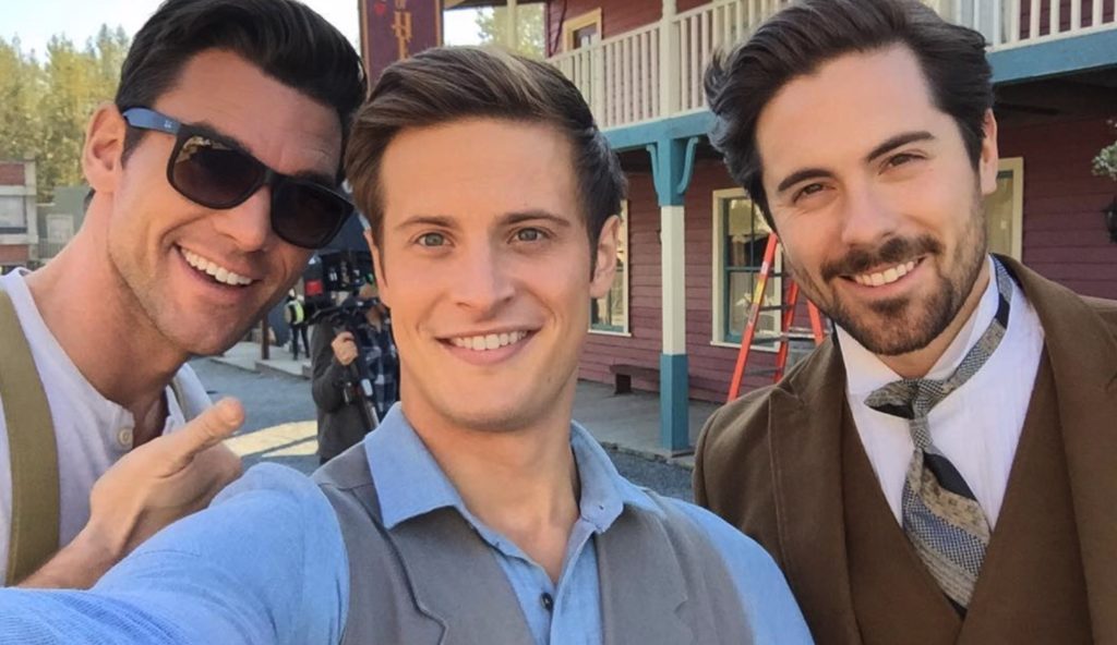 Kevin McGarry, Aren Buchholz, Chris McNally, When Calls The Heart-https://www.instagram.com/p/Bo96CWjHneP/