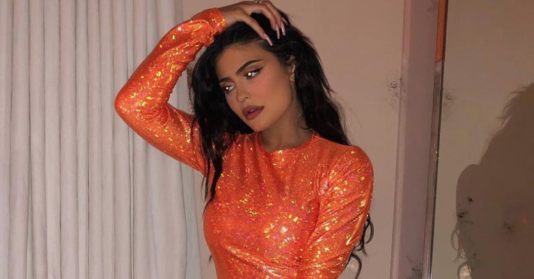 Kylie Jenner Shows Off In Orange Amidst Travis Scott Breakup