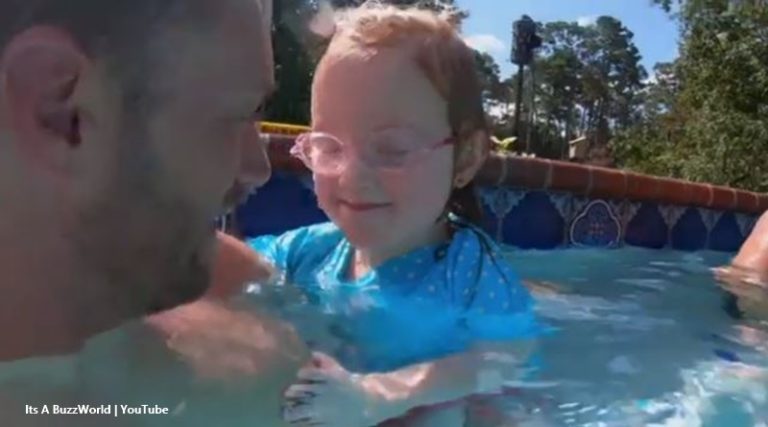 ‘OutDaughtered’: Quint Hazel Learns To Swim This Summer (Video)
