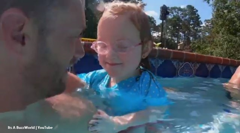 OutDaughtered Hazel learns to swim