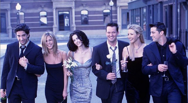 david schwimmer and the cast of friends