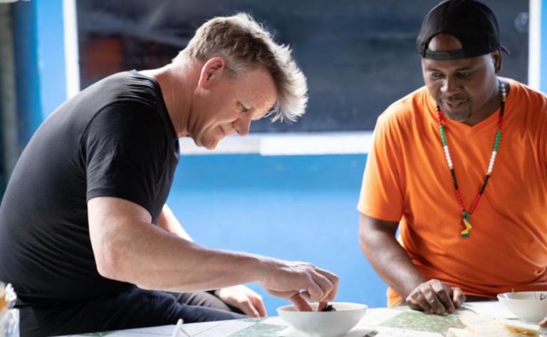 ‘Gordon Ramsay: Uncharted’ Introduces Guyanese Chef Delven Adams And Gordon Eats A Tarantula