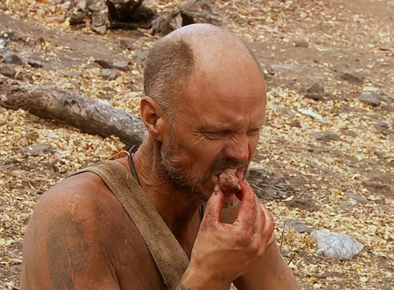 ‘Naked and Afraid XL’ Exclusive: Gwen and Wes Tuck Into Klipspringer