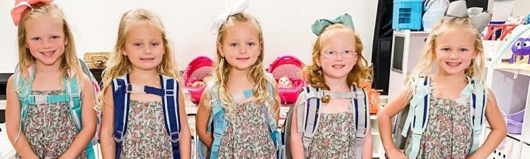 Check Out What The Busby Quints Wore On Day Two Of Kindergarten 