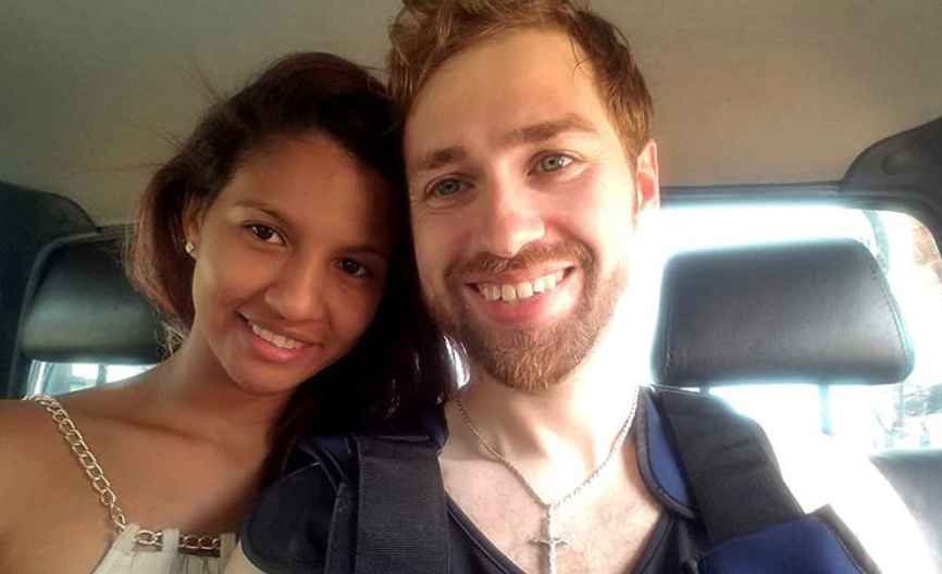 Paul and Karine of 90 Day Fiance in happier times