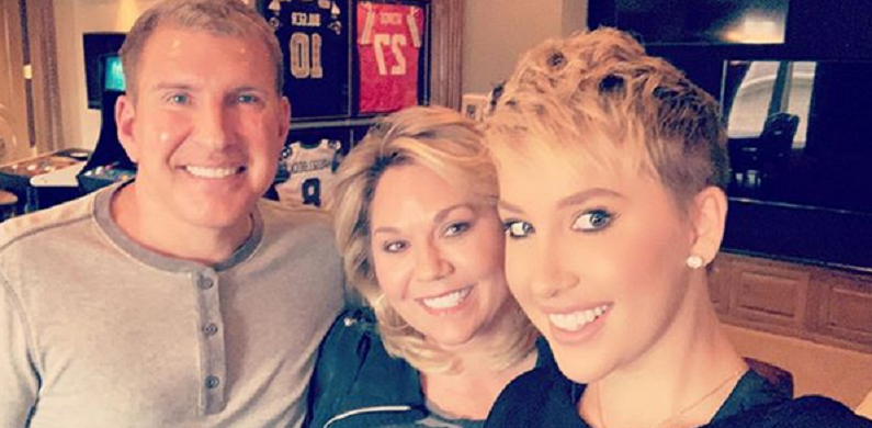 todd chrisley and julie with savannah instagram