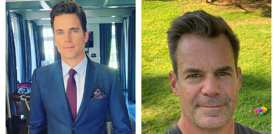 The Boys in the Band Matt Bomer and Tuc Watkins Instagram collage