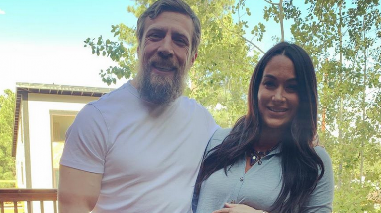 Brie Bella Shows Off Buddy’s Sunday Football Style