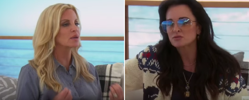 kyle richards and camille grammer rhobh clip youtube