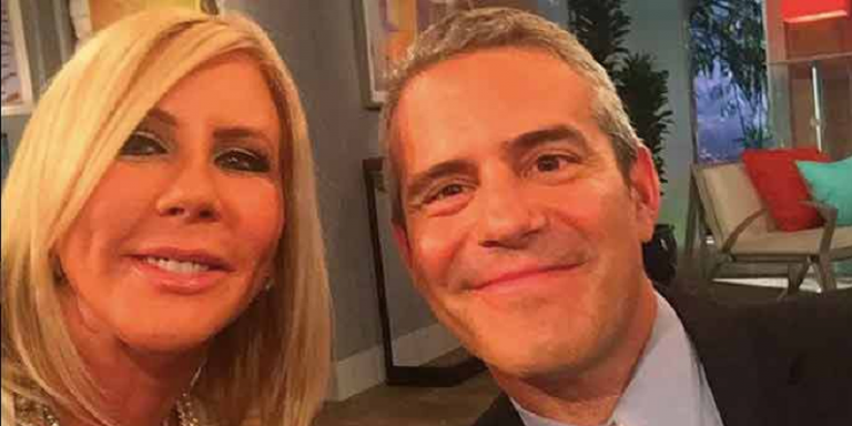 vicki gunvalson and andy cohen instagram selfie