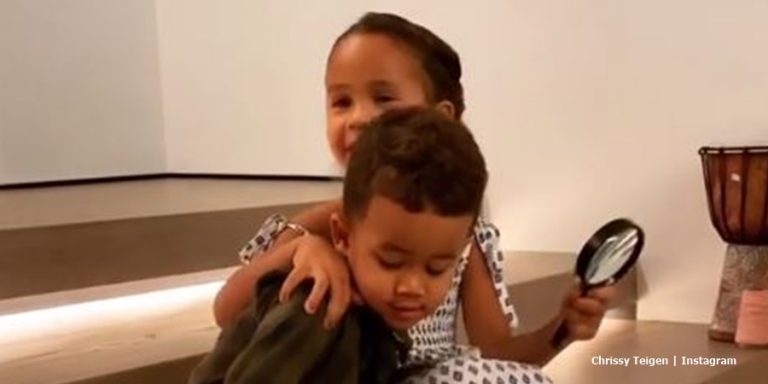 Chrissy Teigen Shares Little Luna’s Farewell Gesture For Baby Jack