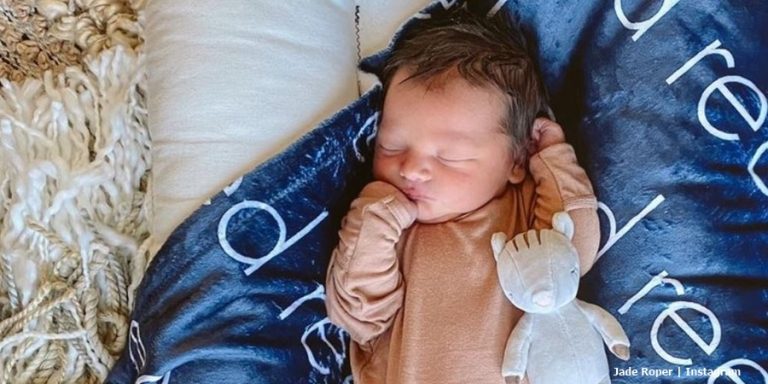 Jade Roper Shares Incredible Moment Of Birth Photo of Reed Harrison Tolbert
