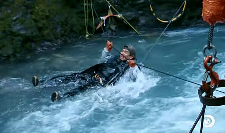‘Gold Rush: White Water’ Exclusive: Out of Control As Carlos Dangles Over 80 Foot Waterfall