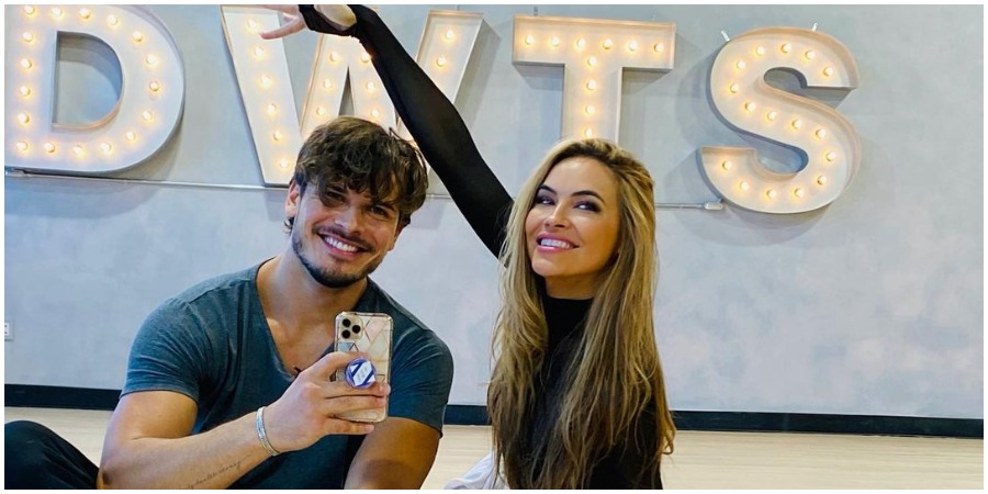 dwts Chrishell Stause and Gleb Savchecnko on 'Dancing With The Stars.' (Photo by Chrishell Stause/Instagram)