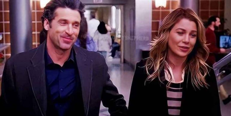 Derek Shepherd (Patrick Dempsey) and Meredith Grey (Ellen Pompeo) of Grey's Anatomy