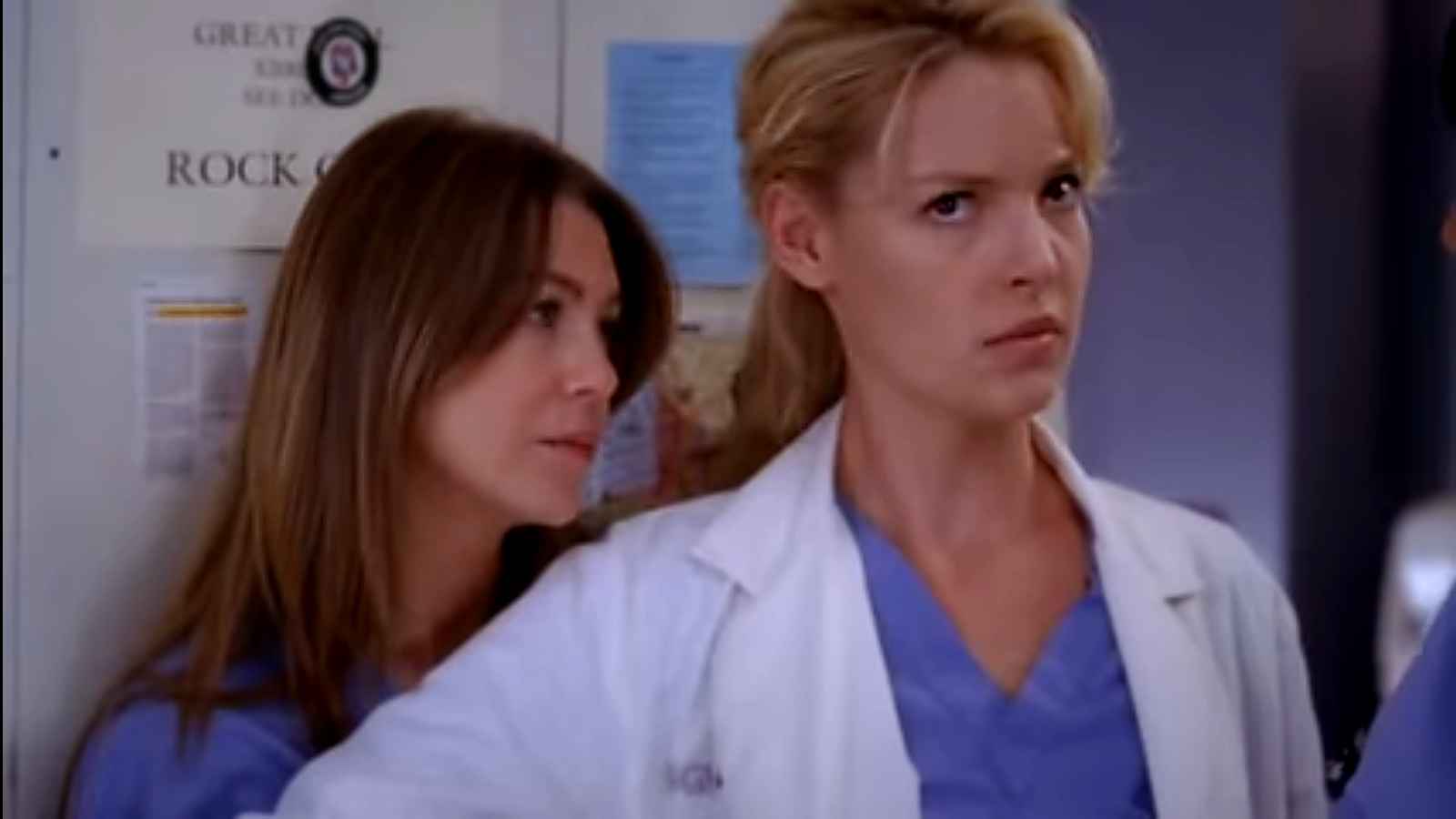 Grey's Anatomy stars Ellen Pompeo and Katherine Heigl