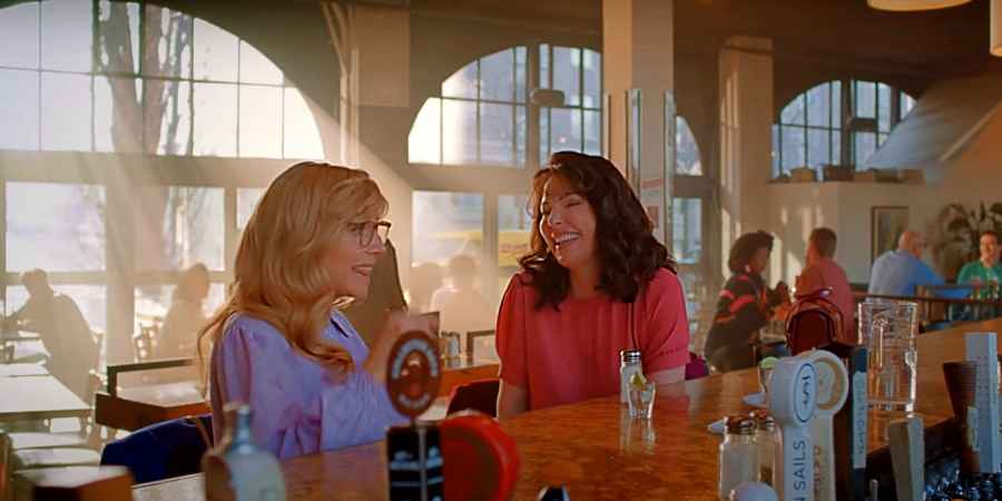 Katherine Heigl and Sarah Chalke in Firefly Lane on Netflix