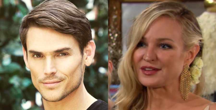 Sharon (Sharon Case) and Adam (Mark Grossman) of The Young and the Restless