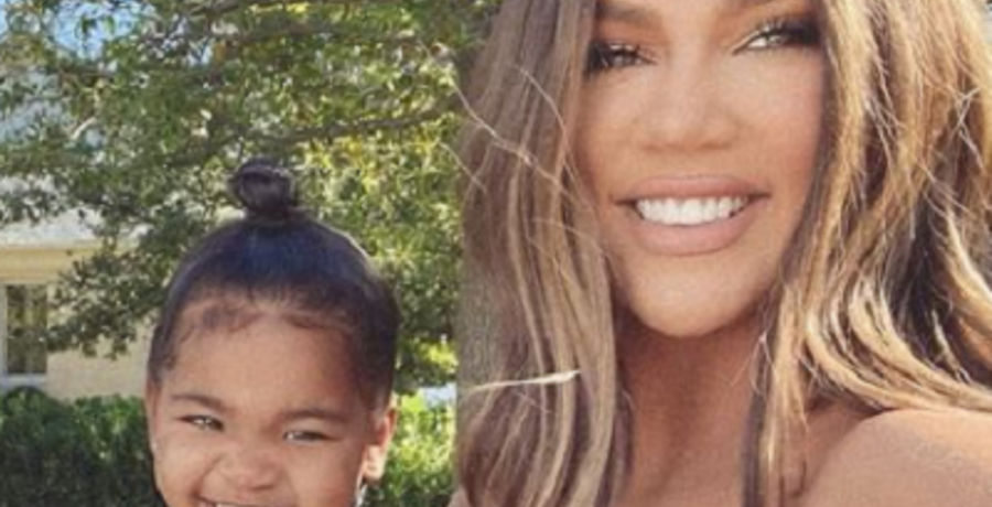 khloe kardashian with daughter true instagram