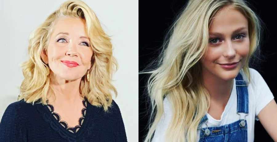 The Young and the Restless Nikki Newman(Melody Thomas Scott) and Faith Newman’s (Alyvia Alyn Lind)