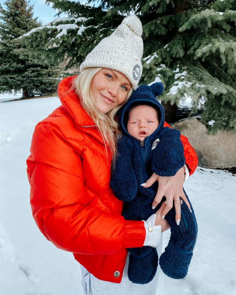 Witney Carson Enjoys Winter Weather With New Baby -- See Pics