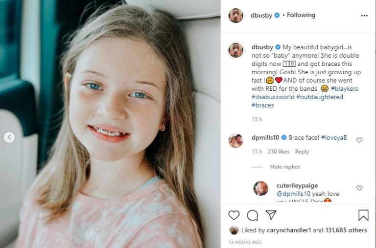 'OutDaughtered Star' Dale Mills Pokes Fun At Blayke Busby's Braces