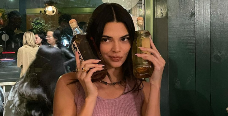 Kendall Jenner Breaks Out The 818 Tequila Amid Controversy