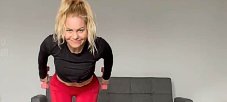 Candace Cameron Bure’s Workout Hilariously Interrupted By Furry Beast (SEE VIDEO)
