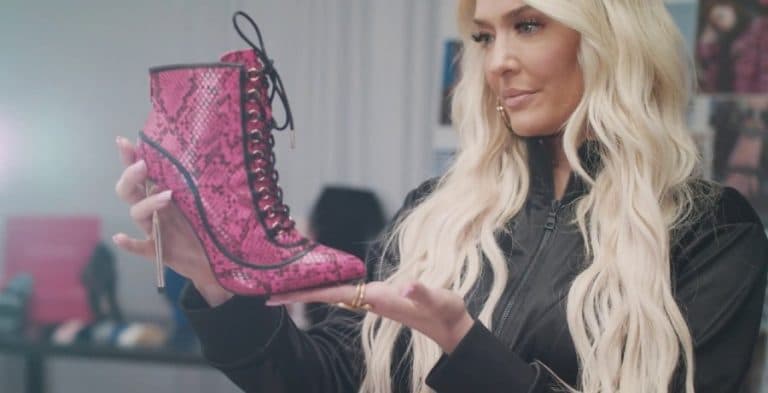 Fans Guess What’s On Erika Jayne’s Shoe & It Goes Hilariously Wrong