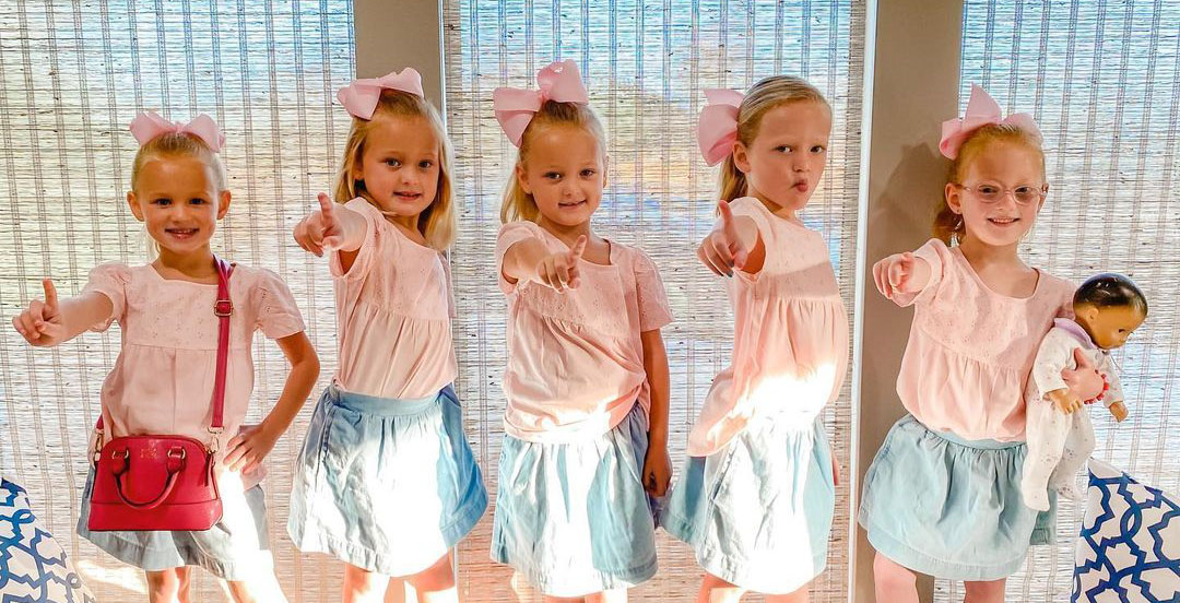 OutDaughtered Busby quints go to Claires