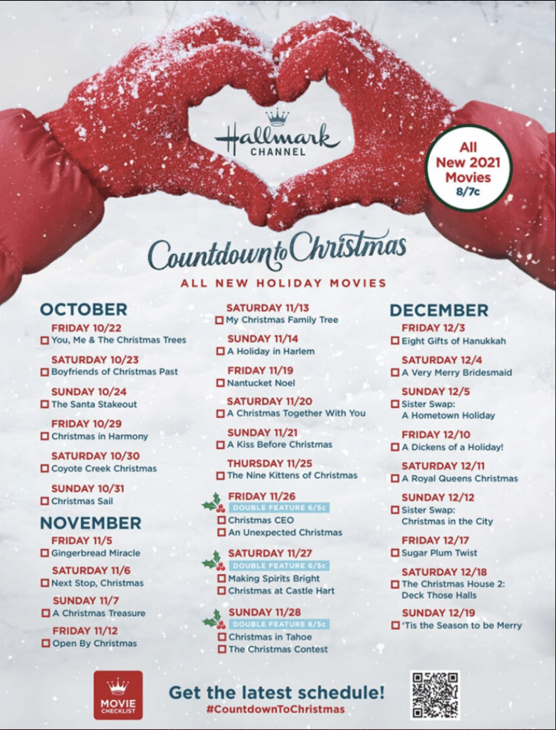 Hallmark's 2021 Countdown To Christmas Movies: All Premiere Dates