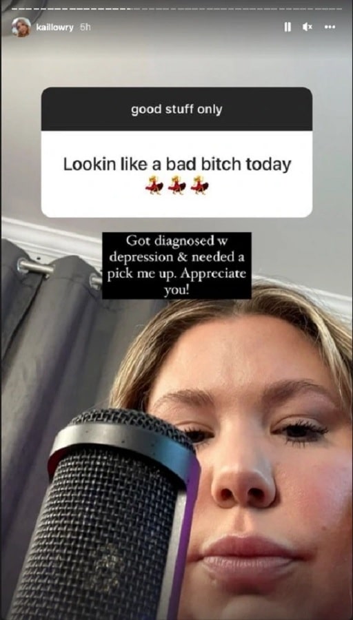 Kailyn Lowry's Mental Health Diagnosis [Credit: Kailyn Lowry/Instagram Stories]
