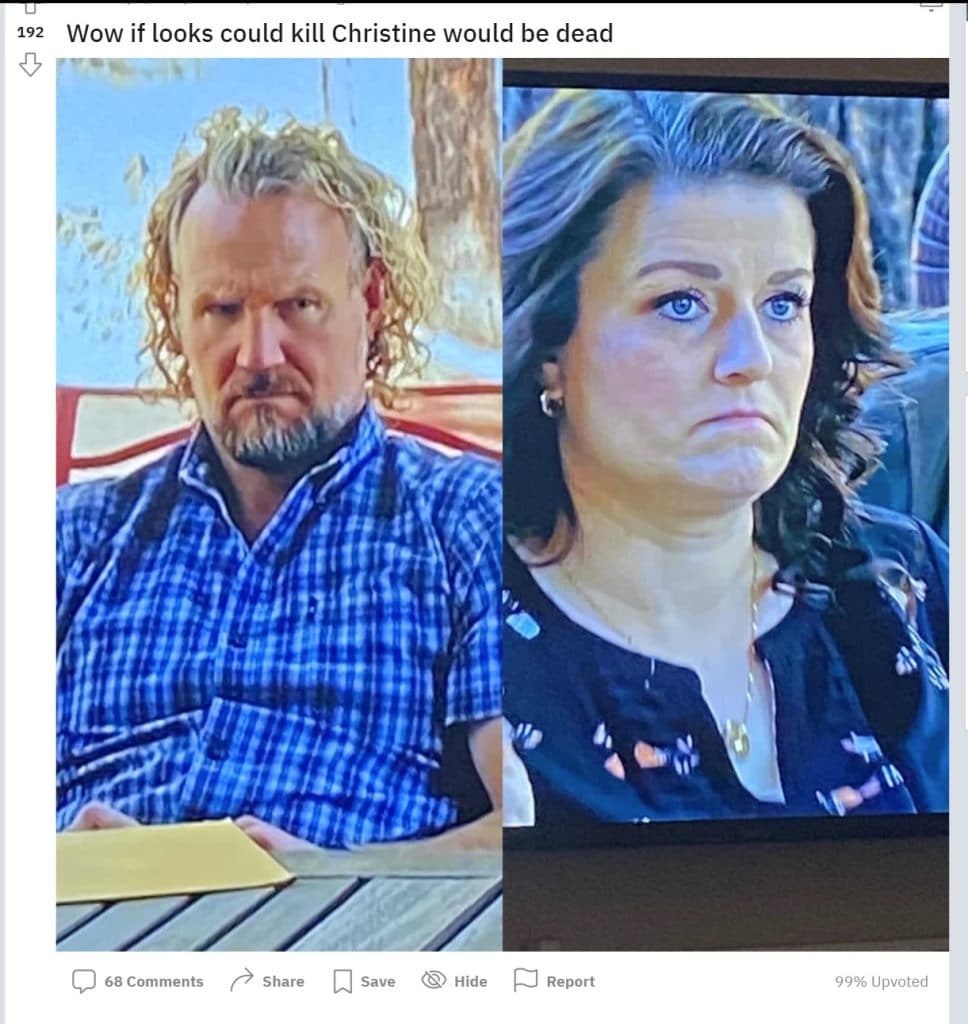 Sister Wives:' Kody & Robyn Brown's Glaring Scowls Go Viral