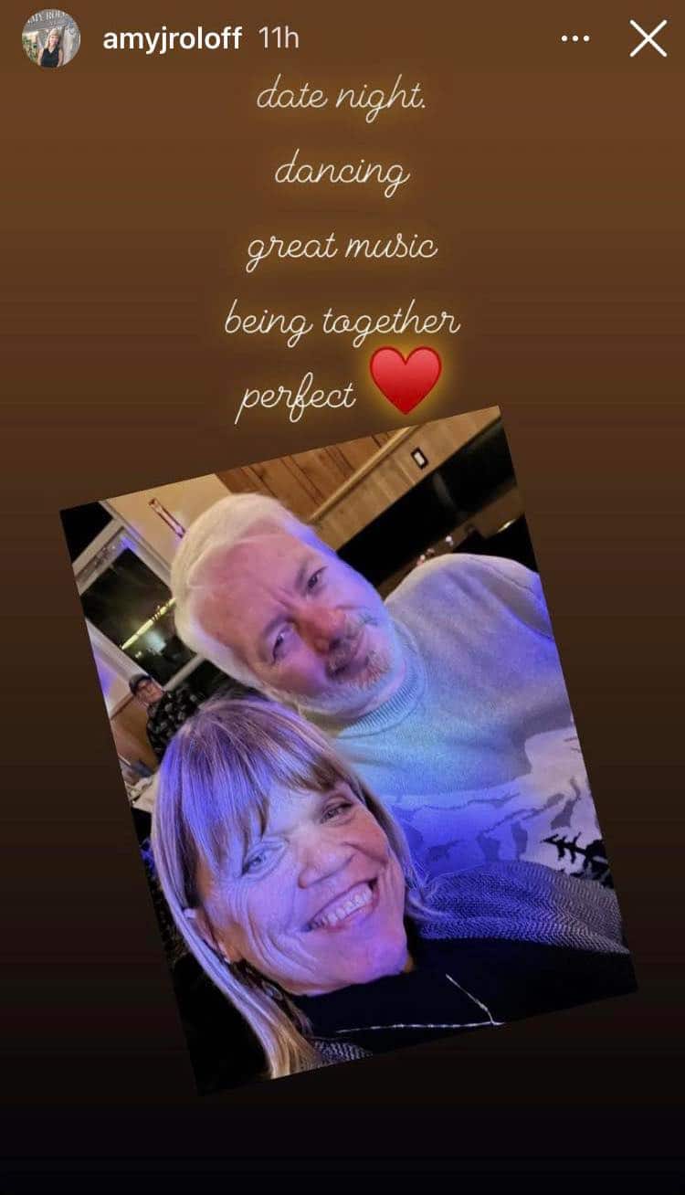 Amy Roloff's Perfect Date Night With Chris Marek [Credit: Amy Roloff/Instagram Stories]