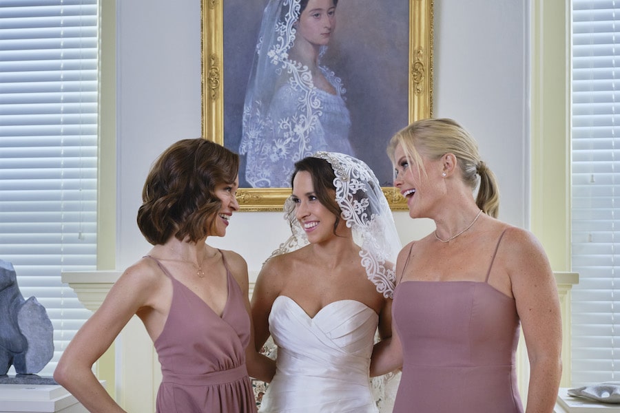 Hallmark Photo: Autumn Reeser, Lacey Chabert, Alison Sweeney Credit: ©2021 Crown Media United States LLC/Photographer: Allister Foster