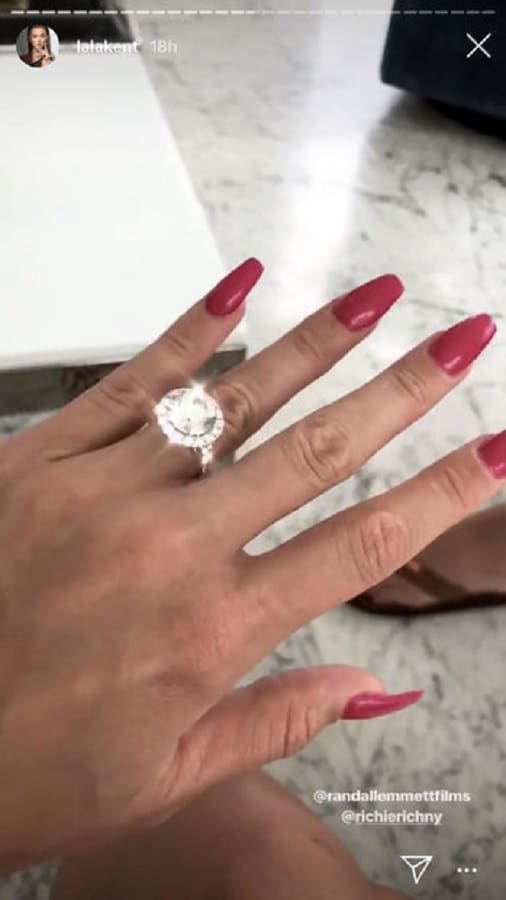 Lala Kent's Engagement Ring [Credit: Lala Kent/Instagram Stories]
