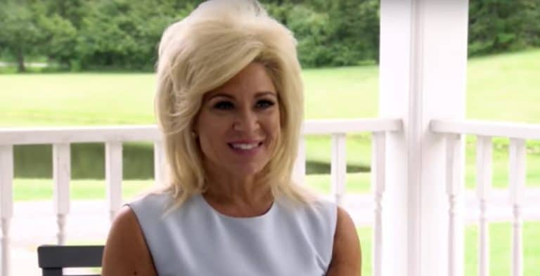 Theresa Caputo Shows Off Lean Legs In Sparkly Mini Dress
