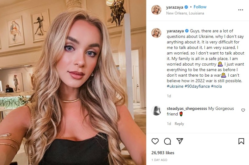 90 Day Fiance Yara Shares Update [Credit: Yara Zaya/Instagram]