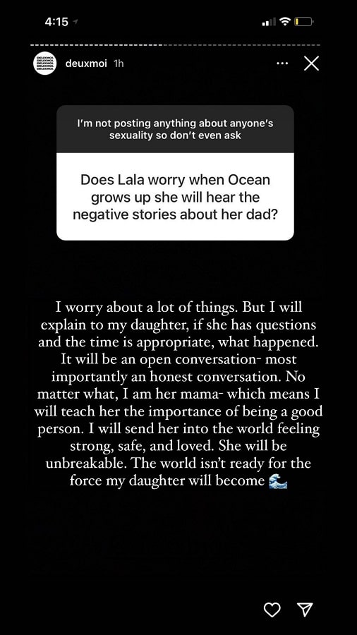 Lala Kent Talks About Daughter Ocean [Credit: Lala Kent/Instagram Stories]