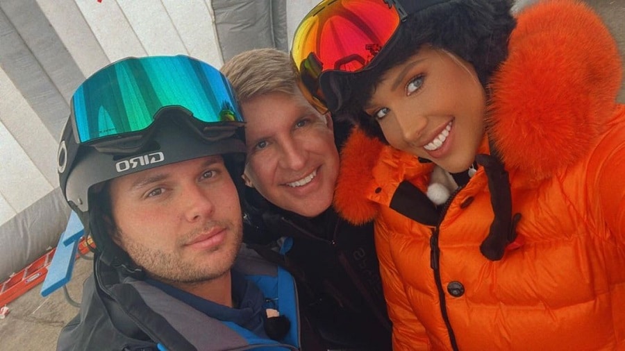 Fans Question Todd Chrisley's Ski Selfie [Credit: YouTube]