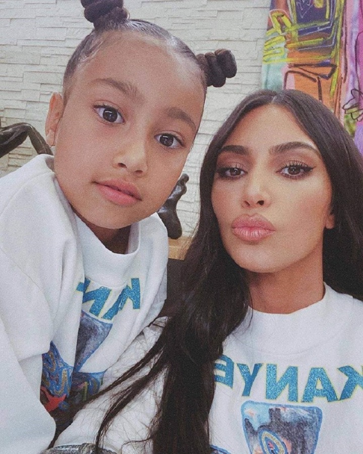 North West And Kim Kardashian Disobey Kanye West [Credit: Instagram]