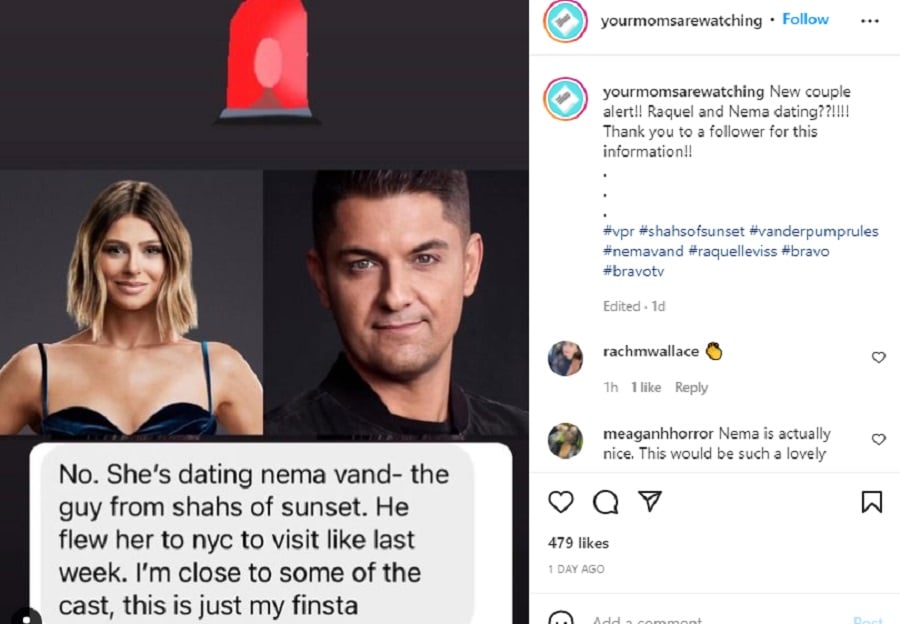 Raquel Leviss And Nema Dating Rumors [Credit: Your Moms Are Watching/Instagram]