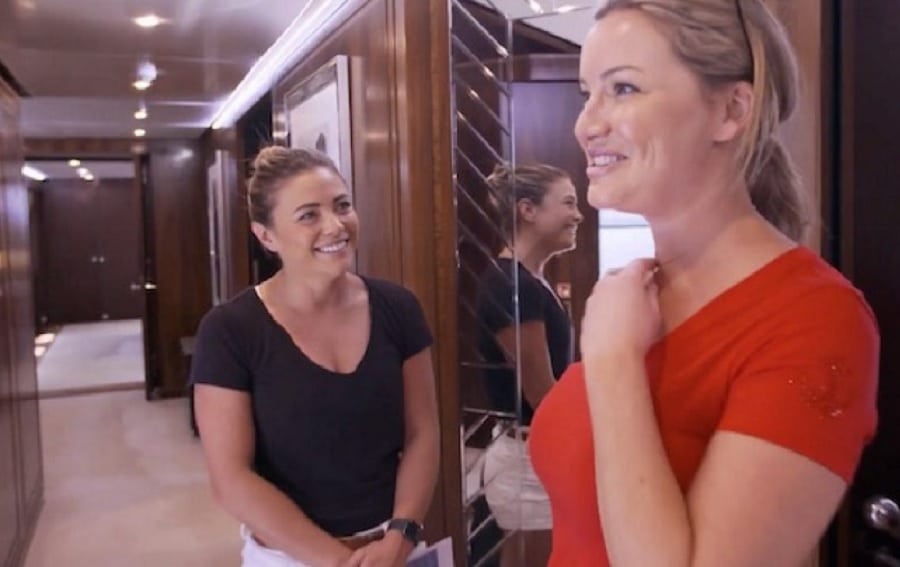 Below Deck: Malia White And Hannah Ferrier [Credit: YouTube]