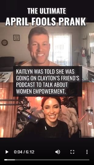 Kaityn Bristowe and Jason Tartick Prank, Instagram