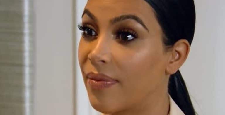 Kim Kardashian Showcases Slender Waist With White Crop Top
