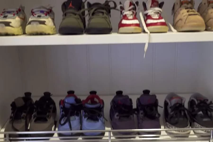 Kylie Jenner Shows Off Son's Shoe Closet [Credit: YouTube]