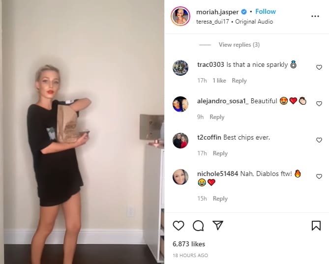 Moriah Plath Eats Video [Credit: Moriah Plath/Instagram]