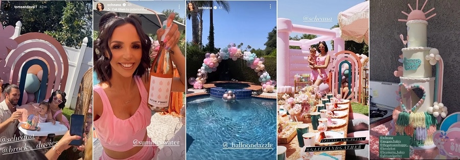 Scheana Shay Throws Summer Moon's 1st Birthday Party [Credit: Scheana Shay/Instagram Stories]